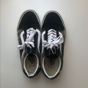 Camo Old Skool Vans (gently used)
